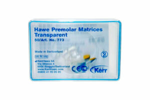 Матрицы лавсановые для премоляров Hawe Premolar Matrices Transparent (50шт.) #773 Kerr