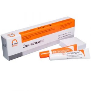 Эпоксидин (на основе эпоксидной смолы, паста/паста, 4+4мл.) Технодент