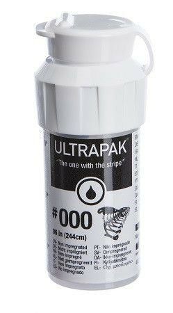 Нить ретракционная №000 Ультра пак / Ultra Pack (без пропитки, черная, 244см.)