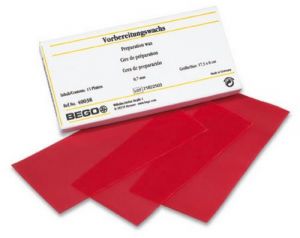 Воск подготовительный красный 0.5мм.40036 (уп.-15 пластин) Bego