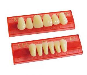 Зубы НА ПЛАНКЕ Б2/L4 фронтальные нижние (уп.-6шт, KOVADENT)